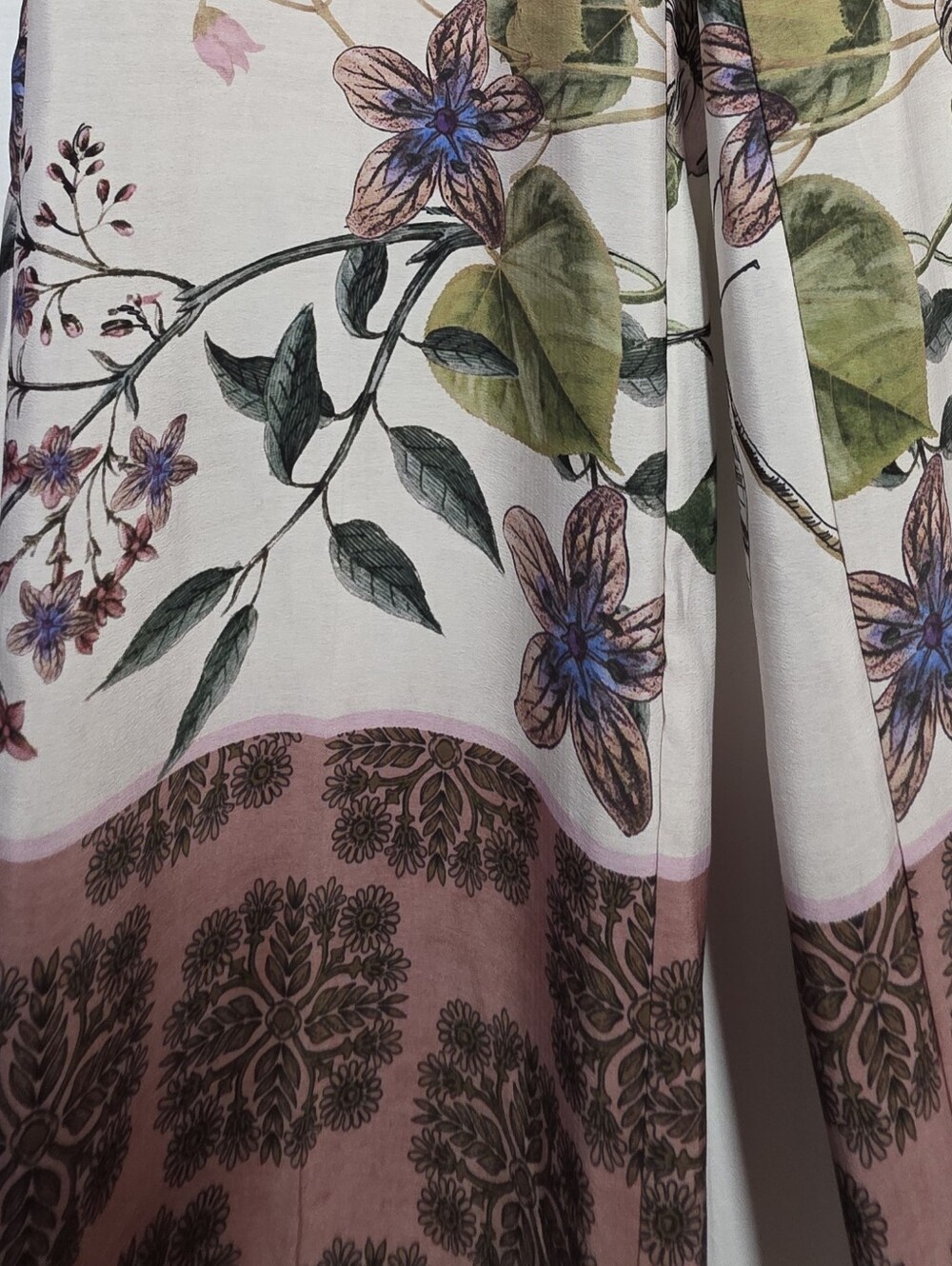 ZARA Tropical Flotal Print Pants Elegant Straight Leg Relaxed Pants - Picture 9 of 14